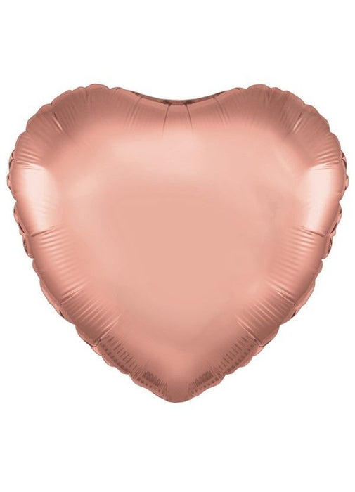 Metallic Rose Gold Heart Foil Balloon