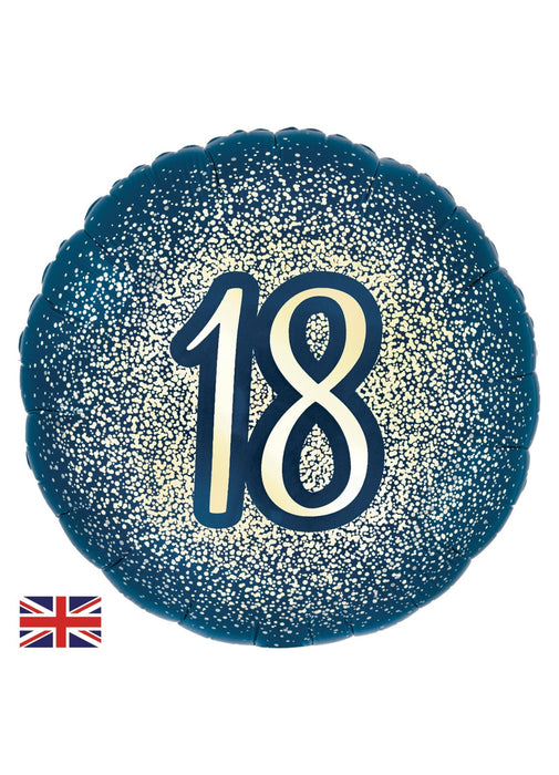 Navy Gold 18th Birthday Foil Balloon
