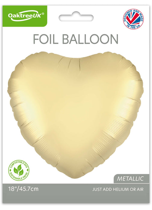 Gold Silk Heart Balloon
