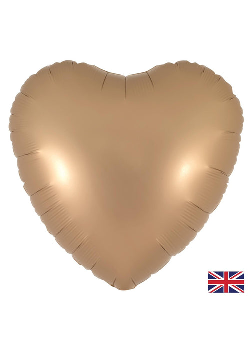 Satin Latte Heart Balloon