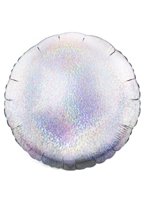 Silver Holographic Round Balloon