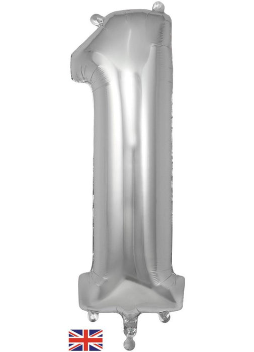 Number 1 Silver Foil Balloon