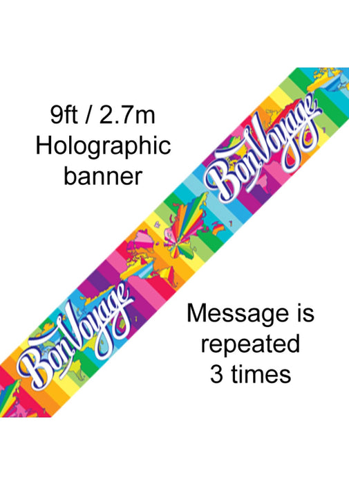 Bon Voyage Foil Banner