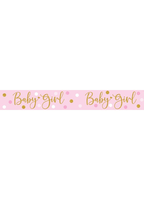 Baby Girl Foil Banner