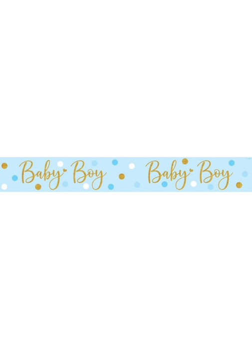 Baby Boy Foil Banner