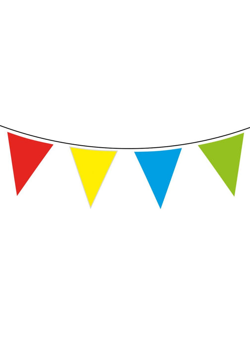 Giant Rainbow Flag Bunting 10m