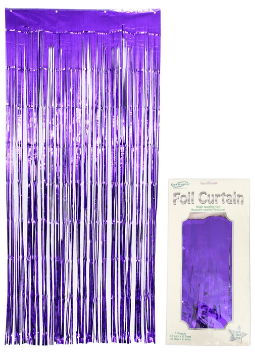Purple Foil Door Curtain
