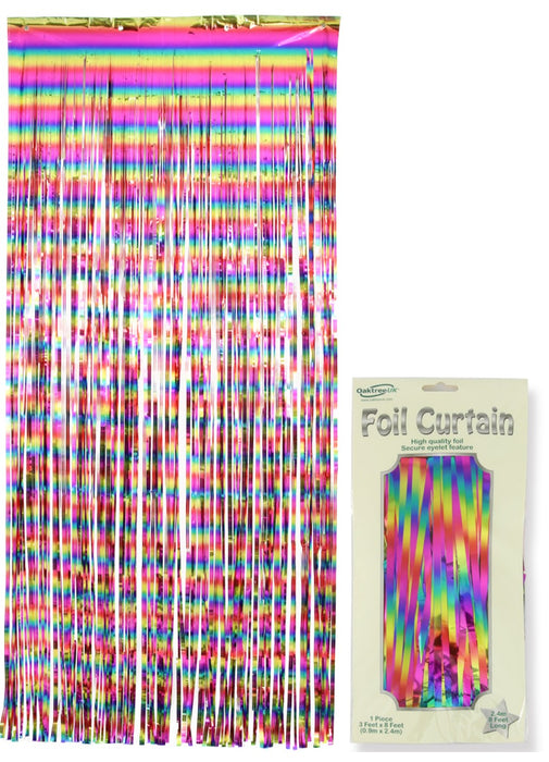 Rainbow Foil Door Curtain