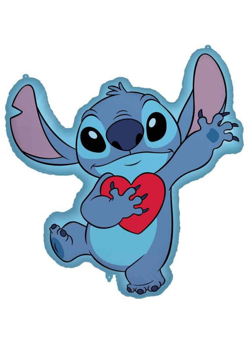 Disney Stitch Heart Large Foil Balloon