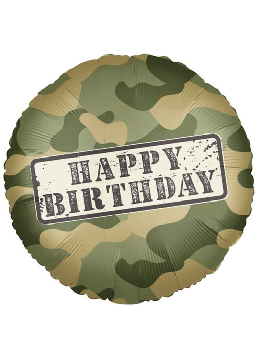Happy Birthday Army Foil Balloon