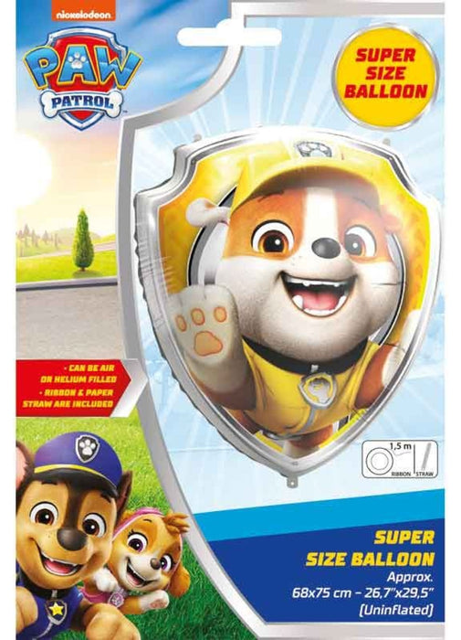 Rubble Paw Patrol Large Foil Balloon