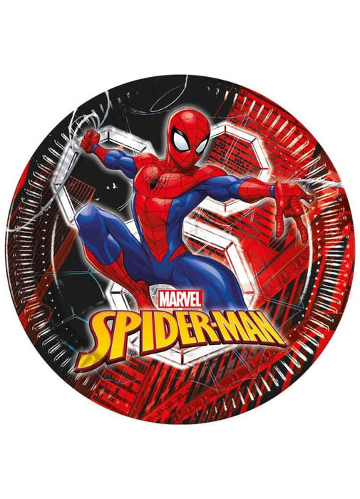 Spiderman Plates 8pk
