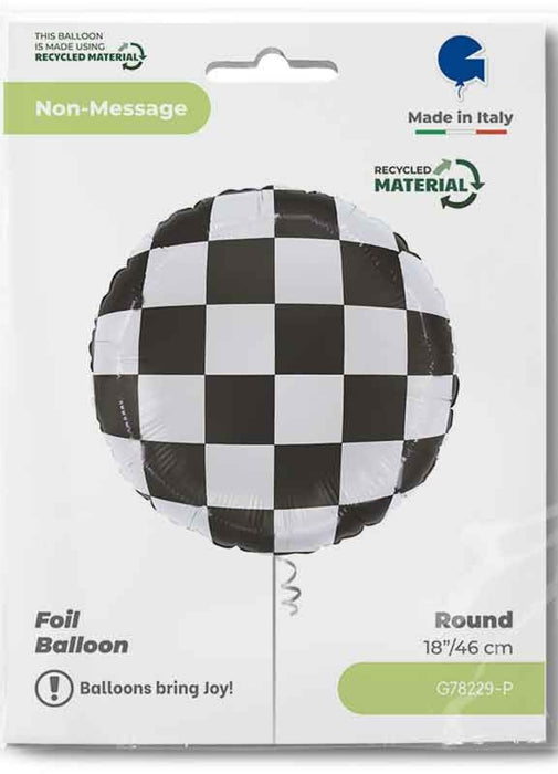 Checkered Flag Foil Balloon