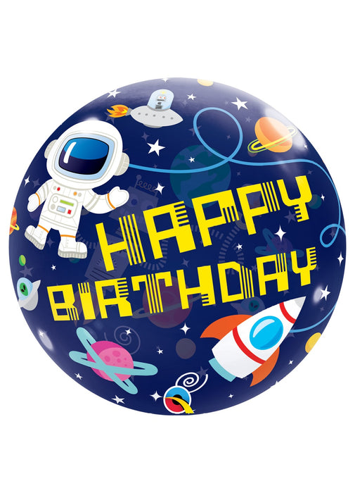 Space Birthday Bubble Balloon