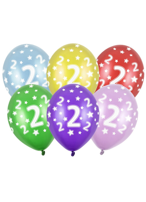 Happy 2nd Birthday Latex Balloons 6pk