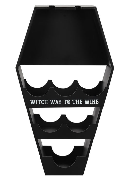 Deluxe Coffin Wine Shelf
