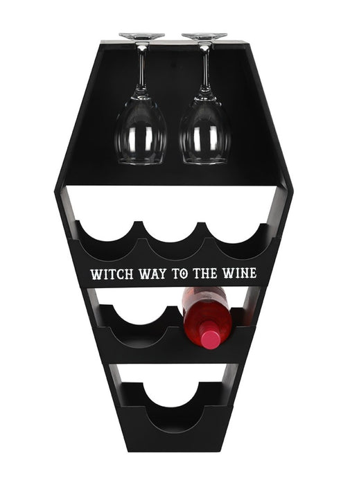 Deluxe Coffin Wine Shelf