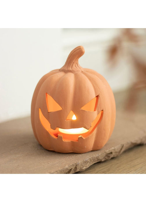 12.5cm Terracotta Pumpkin Ornament