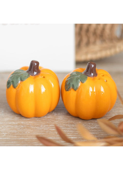 Ceramic Pumpkin Salt & Pepper Shakers