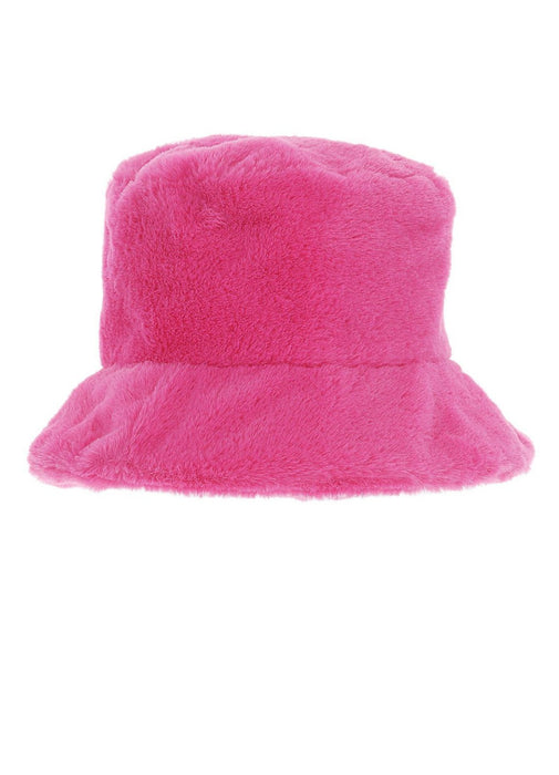 90s Pink Fur Bucket Hat