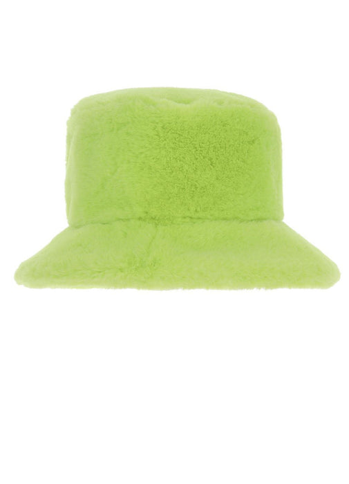 90s Green Fur Bucket Hat