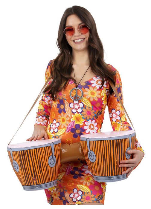 Inflatable Hippie Bongo Drums