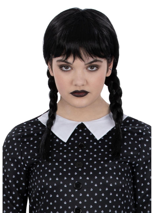Kid's Gothic School Girl Wig
