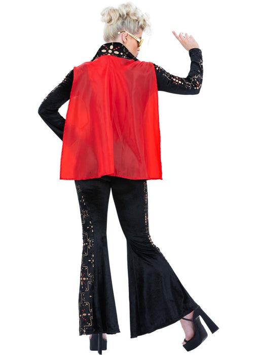 Elvis Black Rhinestone Lady Costume