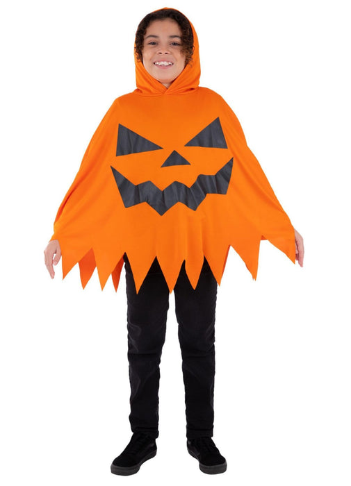 Orange Pumpkin Poncho
