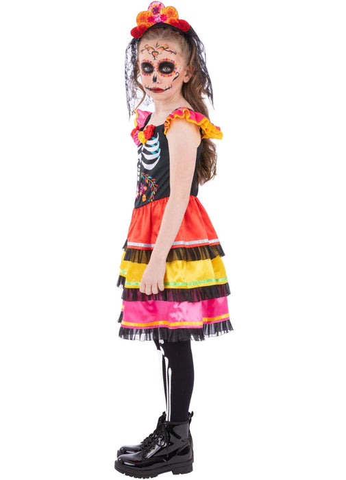 Day of Dead Girl Costume Child
