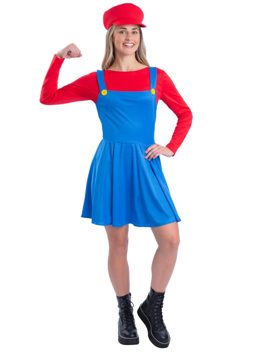 Red Plumber Lady Costume