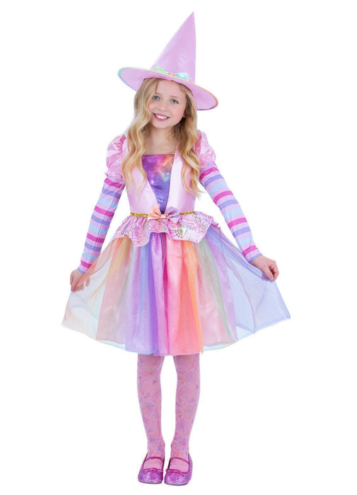 Pastel Rainbow Witch Costume Child