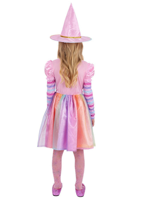 Pastel Rainbow Witch Costume Child