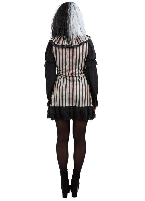 Dark Vintage Clown Lady Costume Adult