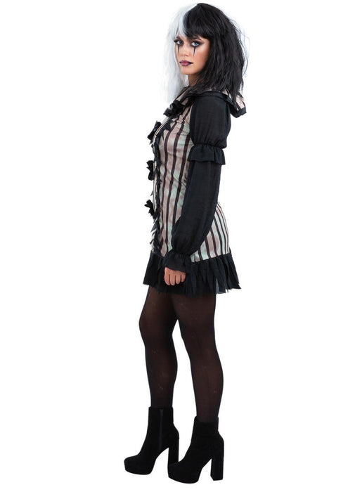Dark Vintage Clown Lady Costume Adult