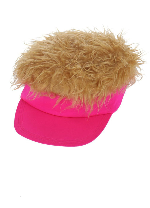 80's Neon Pink Visor Hat