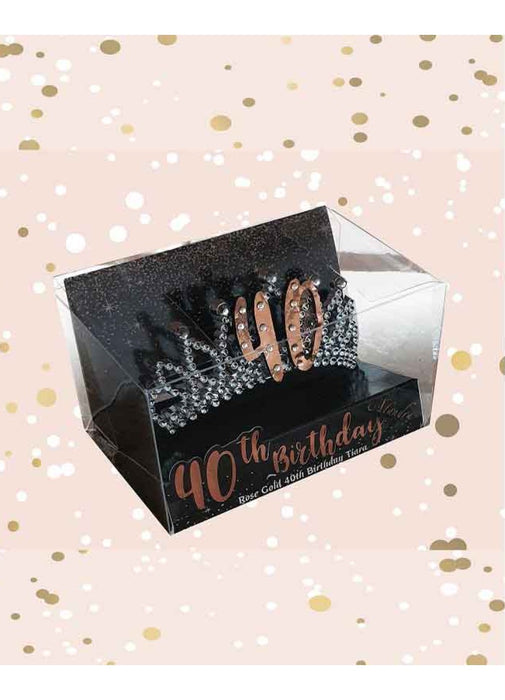 Rose Gold 40th Birthday Tiara