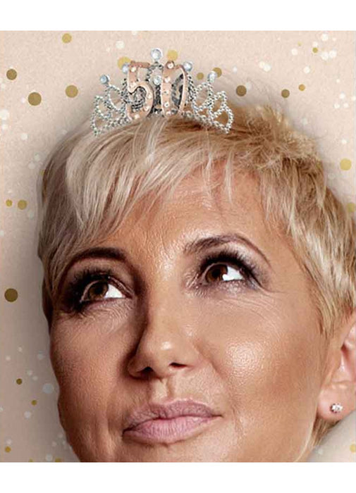 Rose Gold 50th Birthday Tiara