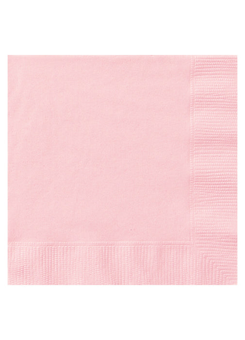 Pastel Pink Party Paper Napkins 20pk