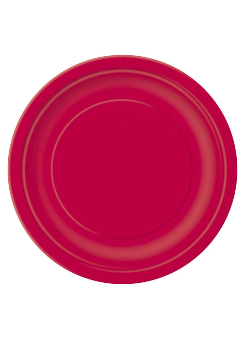 Red Party Round Paper Plates 16pk