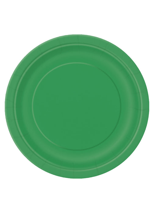 Green Party Round Paper Plates 16pk