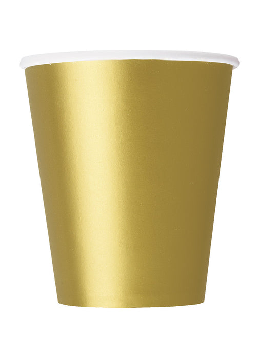 Gold Party Paper Cups 14pk