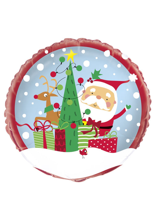 Colourful Santa Foil Balloon