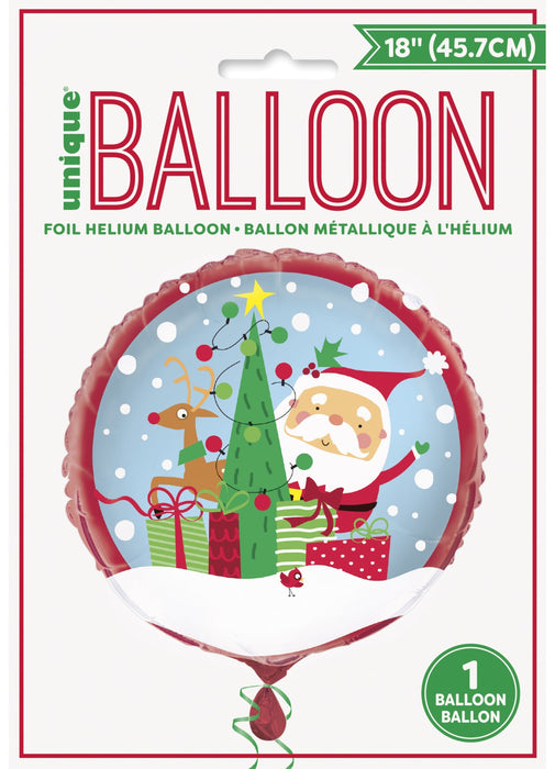 Colourful Santa Foil Balloon