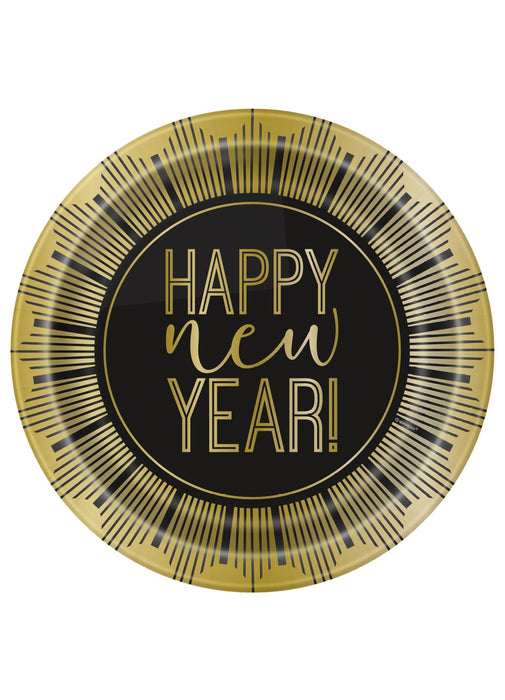 Roaring Happy New Year Plates 8pk