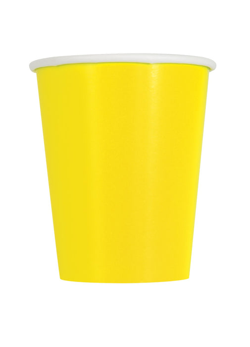 Yellow Party Paper Cups 14pk