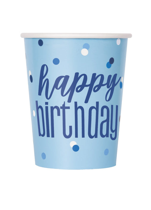 Blue Glitz Cups 8pk
