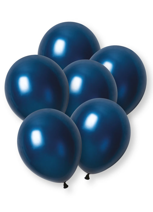 Navy Blue Pearl Latex Balloons 8pk