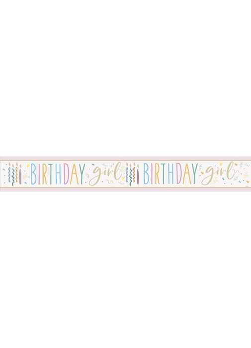 Birthday Girl Foil Banner