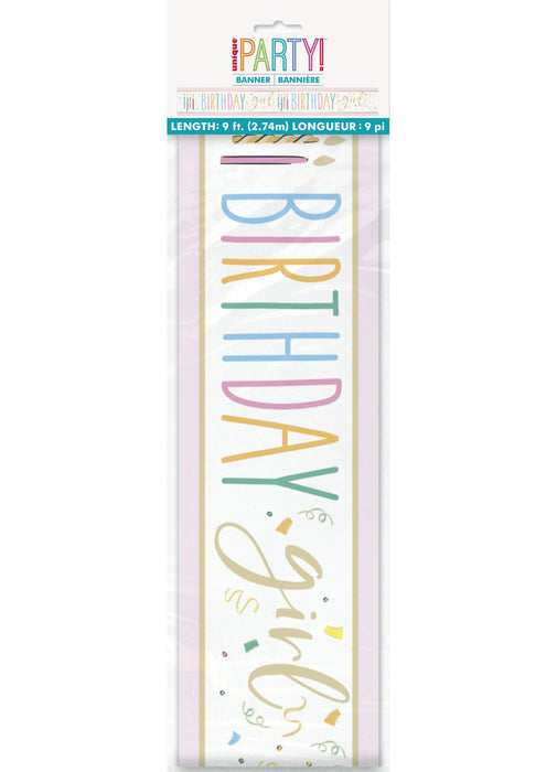 Birthday Girl Foil Banner
